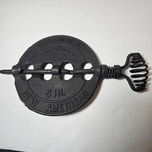 Griswold New American 5 Inch Reversible Steel Spindle Stovepipe Damper